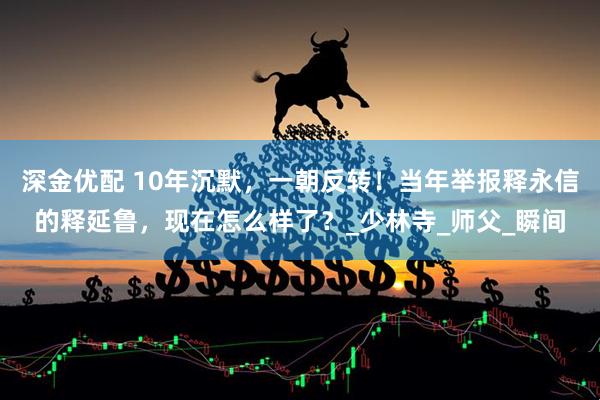 深金优配 10年沉默，一朝反转！当年举报释永信的释延鲁，现在怎么样了？_少林寺_师父_瞬间